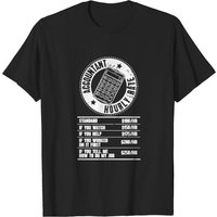 Accountant Hourly Rate T-Shirt for Men - Black — Mens T Shirts