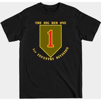 T-shirt noir pour hommes de la 1re division d'infanterie — T-shirts pour hommes