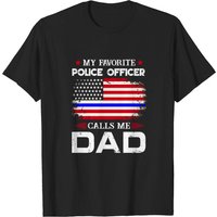 Mon Policier Préféré M'appelle Papa T-Shirt pour Hommes — T-shirts pour hommes