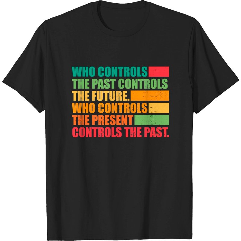 Qui Contrôle Le Passé Contrôle L'Avenir T-Shirt Censure pour Hommes — T-shirts pour hommes