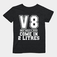V8 Engine T-Shirt for Men - Milk and Juice Gift