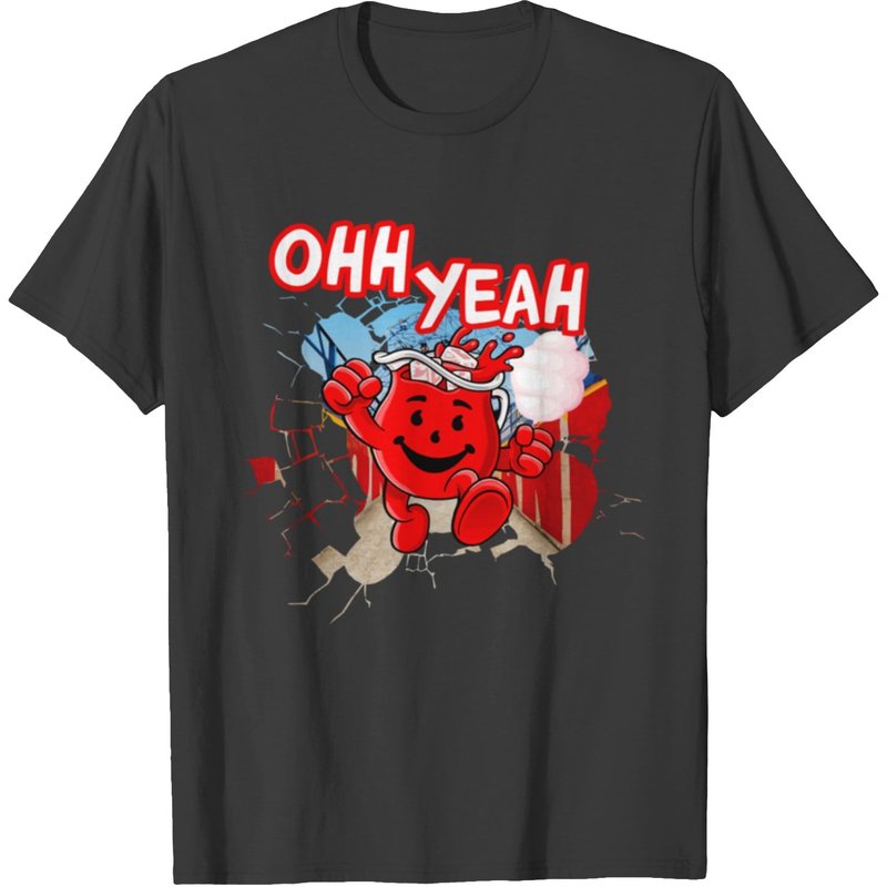 T-shirt Ohh Yeah Kool Aid Man pour hommes - Noir