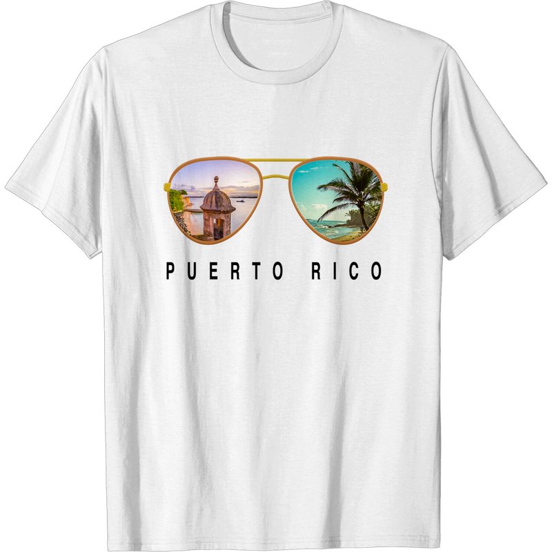 T-shirt pour hommes Puerto Rico Sunglasses — T-shirts pour hommes