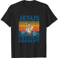 T-shirt Jésus The Ultimate Deadlift Vintage pour hommes — T-shirts pour hommes