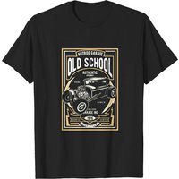 T-shirt noir pour hommes Hotrod Garage