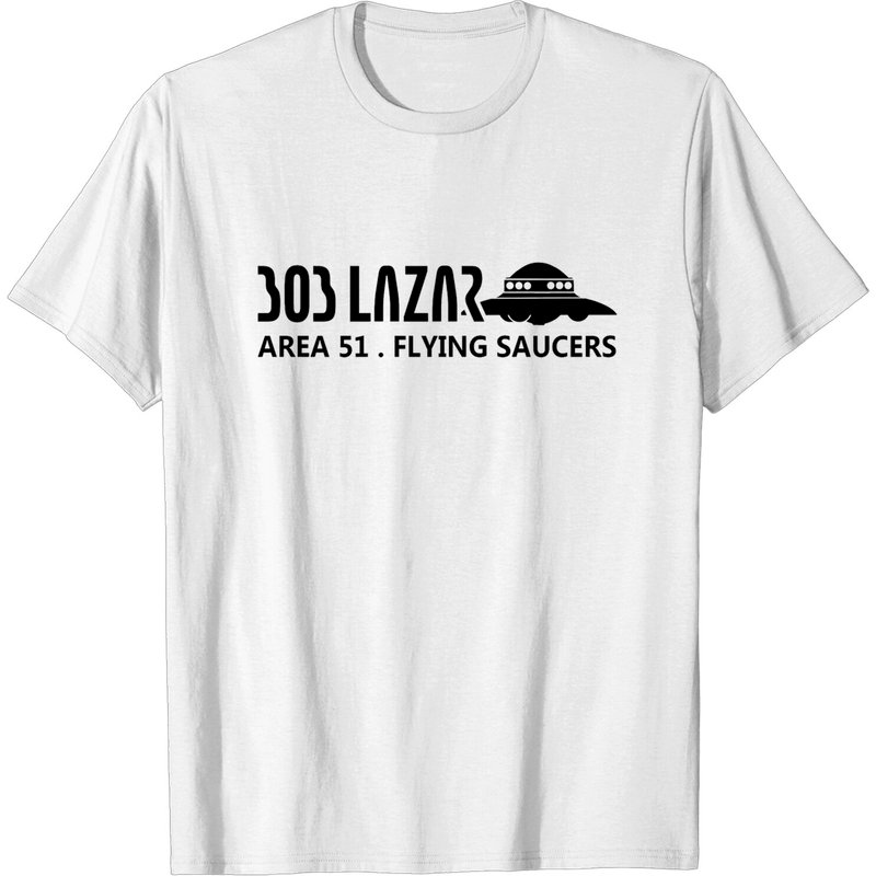Bob Lazar Area 51 UFO Flying Saucers Men's T-Shirt — Mens T Shirts