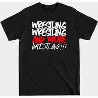 WRESTLING! - T-shirt noir pour hommes