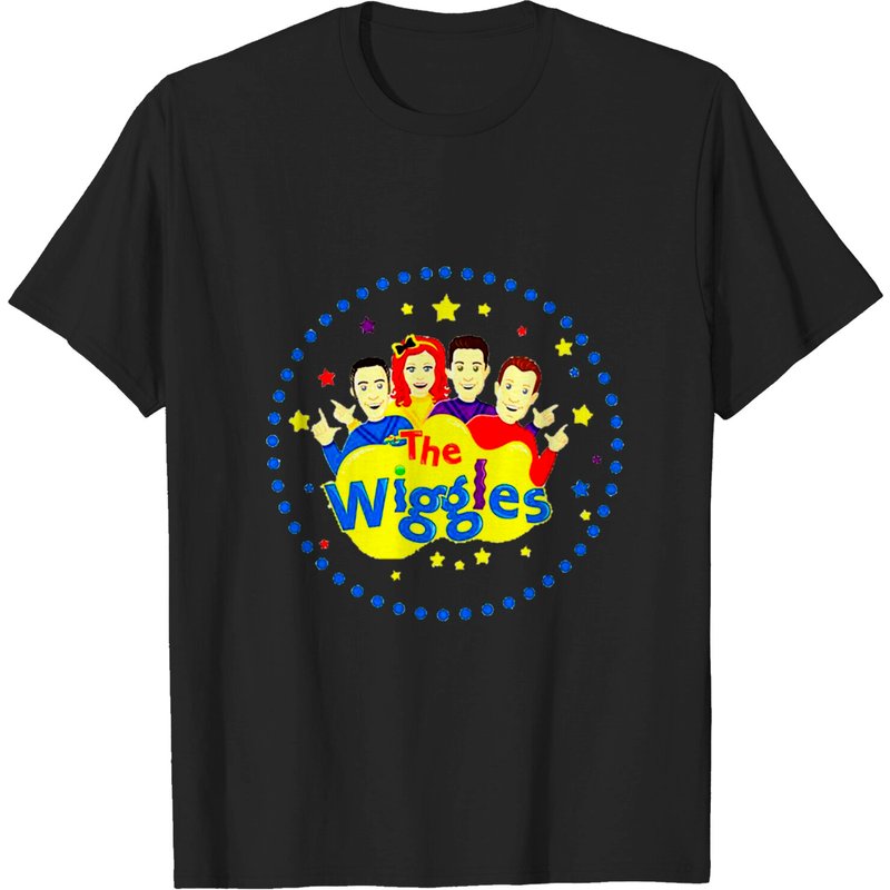 T-shirt pour hommes The Wiggles Band Rock en noir — T-shirts pour hommes