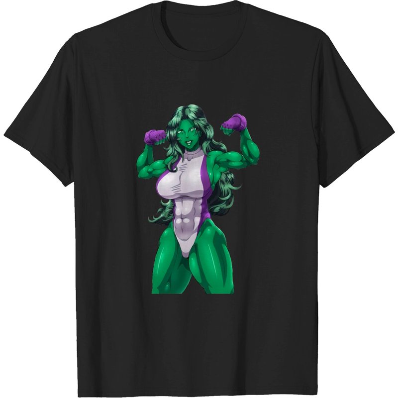 T-shirt pour hommes She-Green-Angry-Thing Hulk