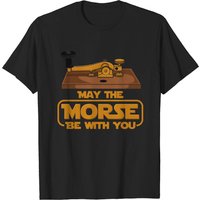 May The Morse Be With You Ham Radio T-Shirt for Men — Mens T Shirts