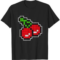 8-Bit Cherry Pac Man T-Shirt for Men