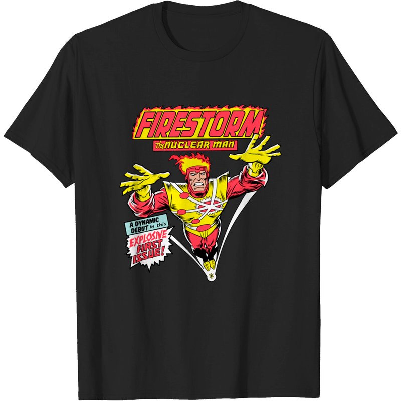 T-shirt noir pour hommes Firestorm — T-shirts pour hommes