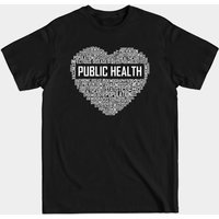 T-shirt pour hommes Public Health Heart en noir