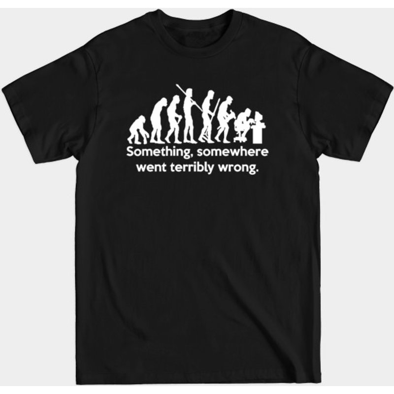 Evolution Pc - T-shirt pour hommes Evolution en noir