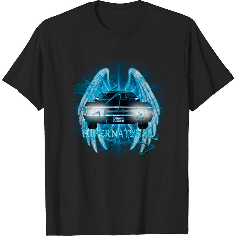 T-shirt Supernatural Shatter Uninverse Archangel Wings Dean Winchester — T-shirts pour hommes