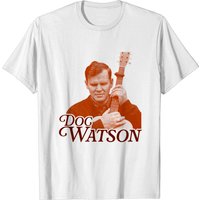T-shirt pour hommes Doc Watson Sepia Folk Rock Artist — T-shirts pour hommes