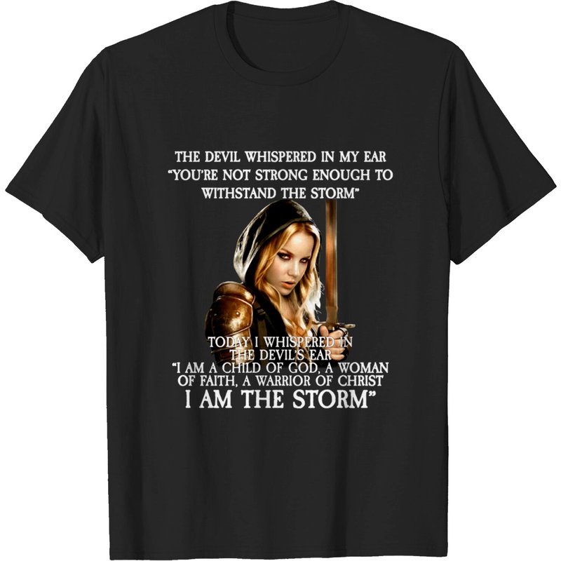 Le Diable M'a Murmuré à L'oreille - Je Suis La Tempête T-Shirt — T-shirts pour hommes