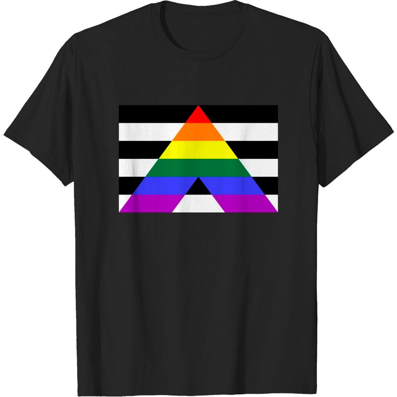 T-shirt LGBTQ Ally pour hommes - Noir — T-shirts pour hommes