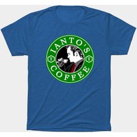 Ianto's Coffee Graphic T-Shirt for Men in Black