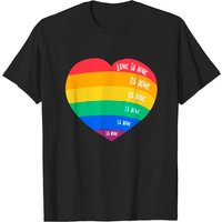 T-Shirt Rainbow Heart pour le Mois de la Fierté LGBT — T-shirts pour hommes