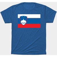 T-shirt pour hommes avec drapeau de la Slovénie en noir — T-shirts pour hommes