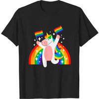 LGBT Unicorn T-Shirt for Men in Black — Mens T Shirts