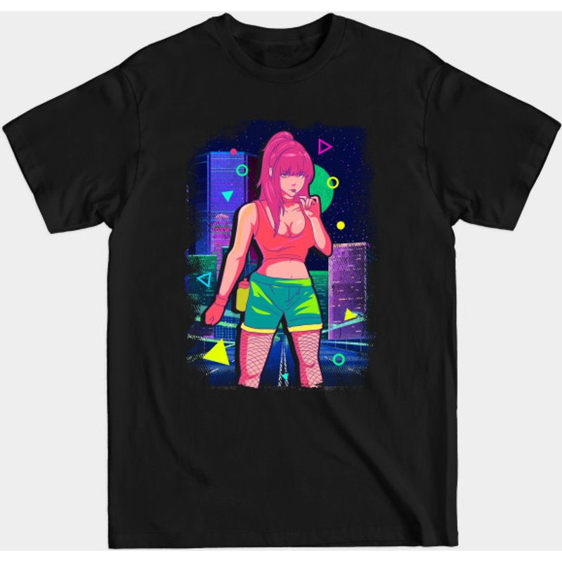 Vaporwave Girl Men's T-Shirt - Cute Anime Aesthetic Design — Mens T Shirts