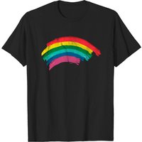 Rainbow Color Men's T-Shirt - Black