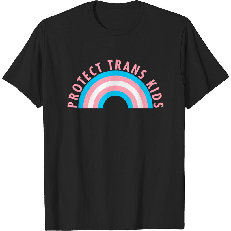 Protect Trans Kids Rainbow T-Shirt for Men — Mens T Shirts