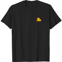Cute Rubber Duckie Duck Cargo Pocket T-Shirt for Men