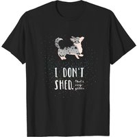 Cardigan Welsh Corgi Glitter T-Shirt for Men — Mens T Shirts