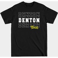 Denton Texas City Graphic T-Shirt for Men — Mens T Shirts