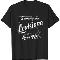 T-shirt pour hommes Someone In Louisiana Loves Me — T-shirts pour hommes