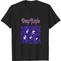 T-shirt pour hommes Deep Purple en noir