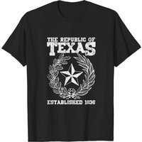 Republic Of Texas Men's Texas T-Shirt in Black — Mens T Shirts