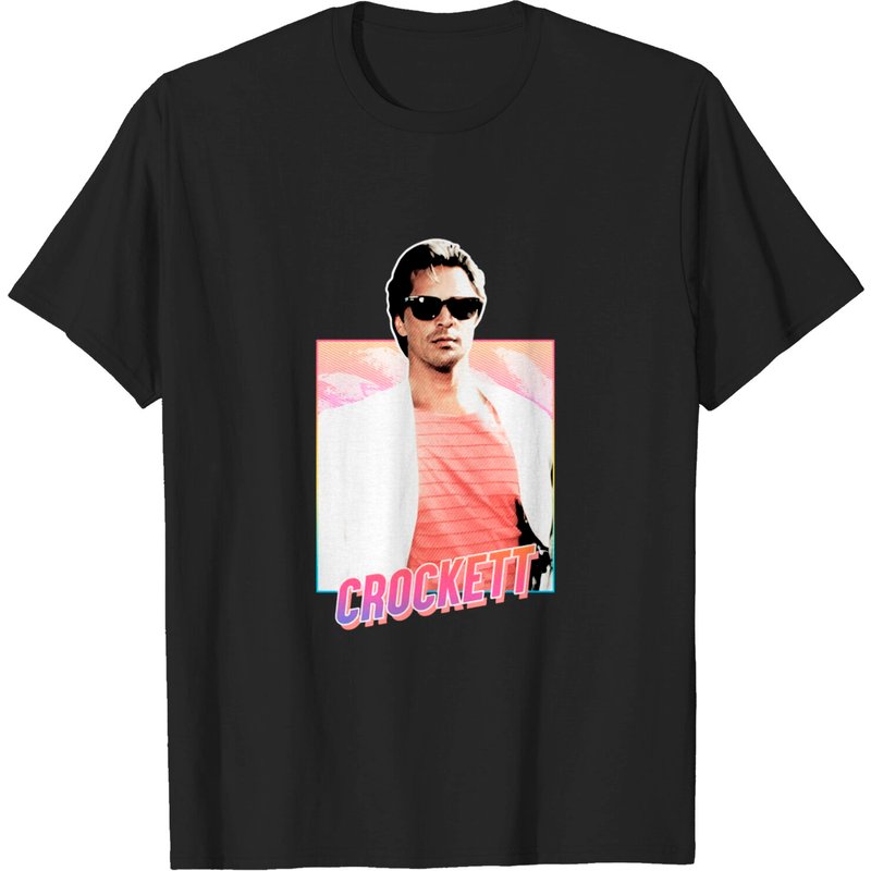 Crockett - T-shirt Miami Vice des années 80 pour hommes — T-shirts pour hommes