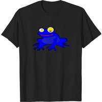 Blue Frog Frog T-Shirt for Men in Black — Mens T Shirts