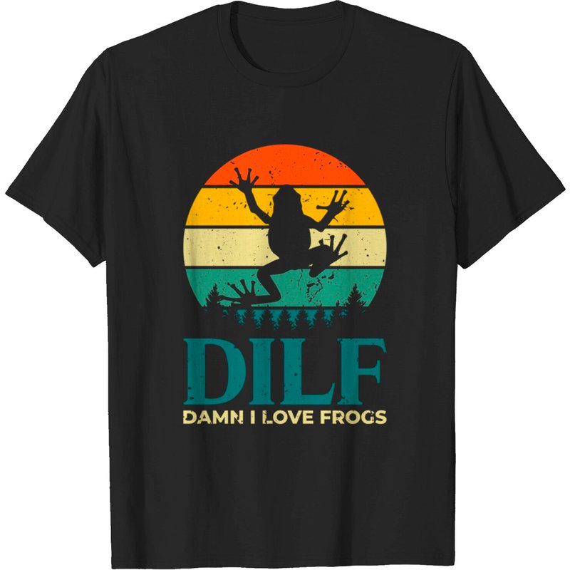 T-shirt pour hommes Dilf Damn I Love Frogs — T-shirts pour hommes