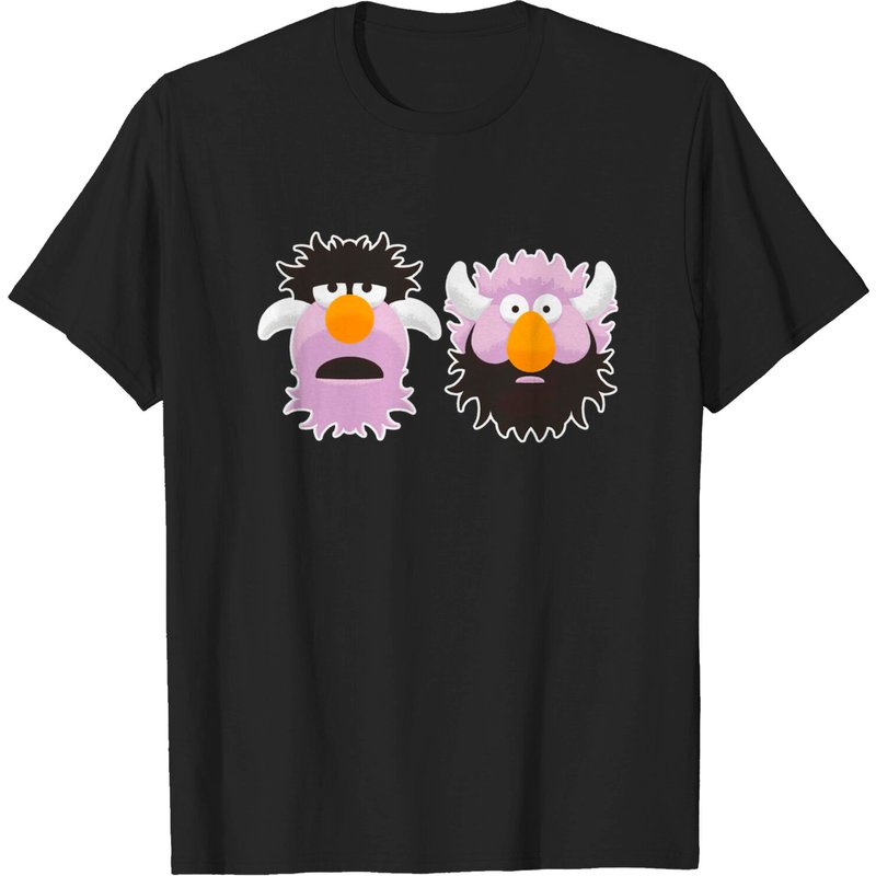 T-shirt pour hommes Two Headed Monster en noir
