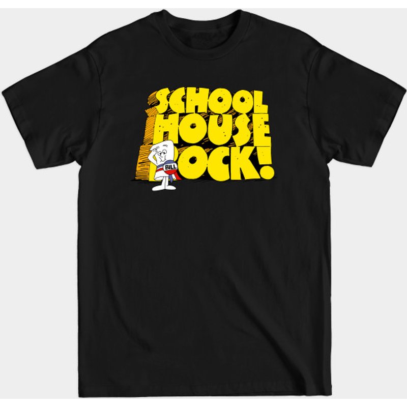 T-shirt pour hommes Schoolhouse Rock en noir