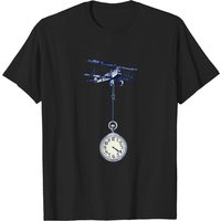 Time Flies Clock T-Shirt for Men in Black — Mens T Shirts
