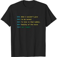 T-shirt Citation Mr. Robot pour hommes - Noir