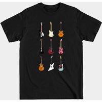 T-shirt pour hommes Guitars Of The History Of Rock — T-shirts pour hommes