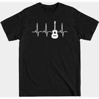 Acoustic Guitar Heartbeat Men's T-Shirt