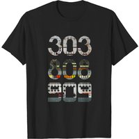 303 808 909 - Bass - T-shirt pour hommes en noir — T-shirts pour hommes