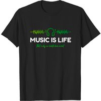 Music Is Life Men's T-Shirt in Black