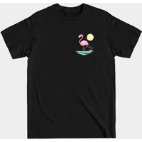 T-shirt Noir pour Hommes Flamingo