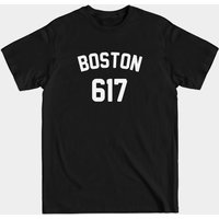 Boston 617 - T-shirt noir pour hommes — T-shirts pour hommes