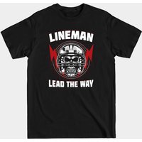 T-Shirt American Football Lineman Lead The Way pour hommes — T-shirts pour hommes