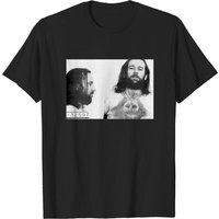 T-shirt Carlin Mug Shot pour hommes en noir — T-shirts pour hommes